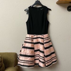 JOVANI MASLAVI collection new with tags black & pink fit & flare mini prom dance